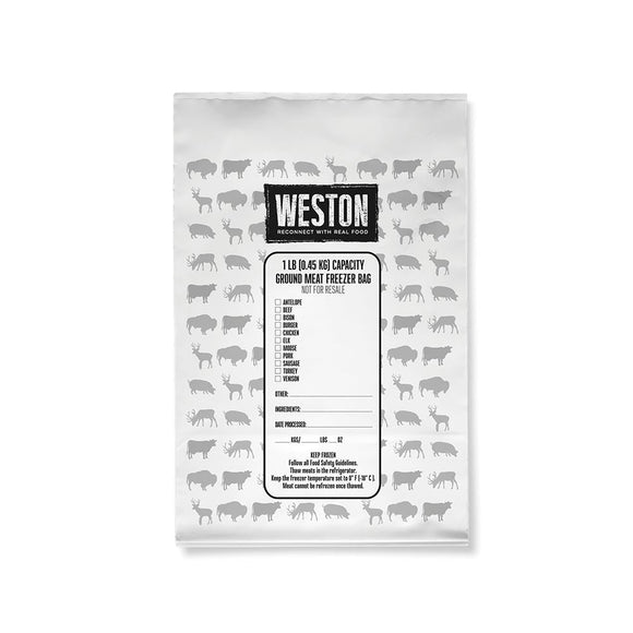 Weston® Meat Freezer Bags, 1lb, 100 Count (8