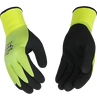 Kinco HYDROFLECTOR™ WATERPROOF HI-VIS GREEN LINED THERMAL KNIT SHELL & DOUBLE-COATED LATEX (Large)