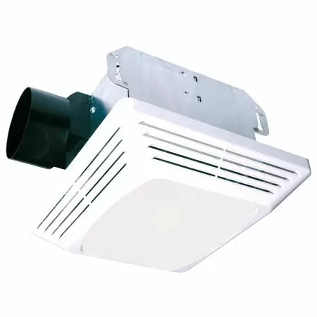 Air King ASLC50MBG Exhaust Fan With Light 120 Volt 1.4 Amp 50 cfm at 0.1 Inch (White)