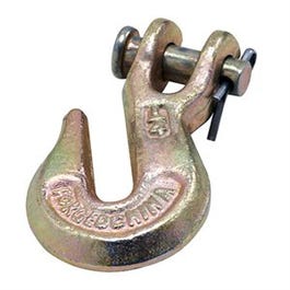 Clevis Grab Hook, Yellow Forged Steel, 1/4-In.