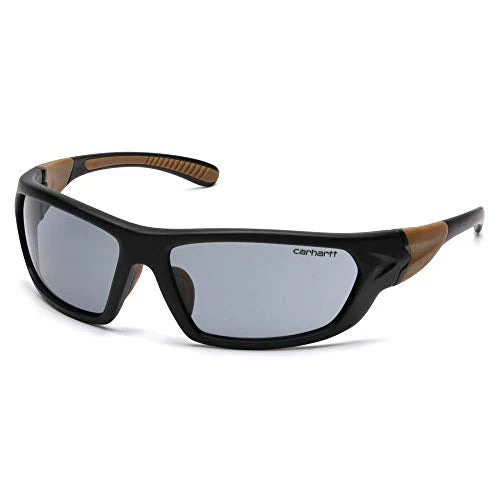 Carhartt Carbondale Anti-Fog Safety Glasses, Black Frame/ Gray Polarized Lens (Black Frame)