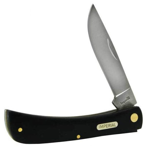 Schrade Knives Moderate Price Schrade Imperial IMP22L Large Sod Buster, Single Blade Black POM Handle, Plain Edge Pocket Knife (4 5/8