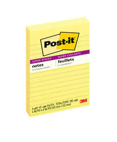 3M Post-it Notes  Original Notes- 3 x 3- Canary Yellow (3 x 3)