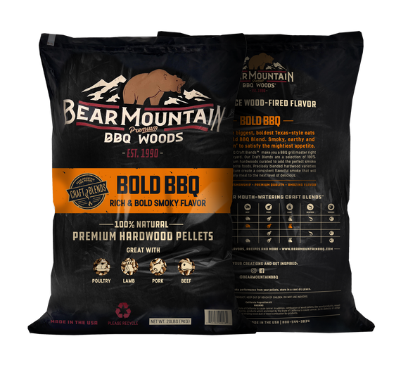 Bear Mountain Premium BBQ Woods Bold BBQ Craft Blends™ Wood Pellets 20 Lbs (20 Lbs)