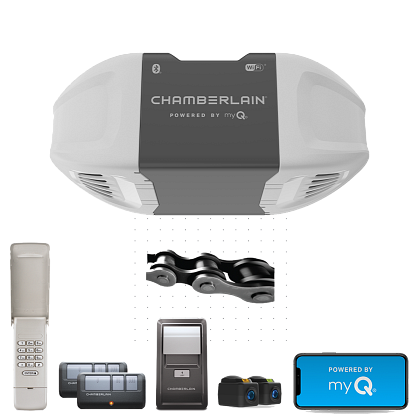 Chamberlain C2405 1/2 HP Chain Drive Smart Garage Door Opener (1/2 HP)