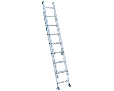 Werner 16ft Type II Aluminum D-Rung Extension Ladder D1216-2 (16 ft.)
