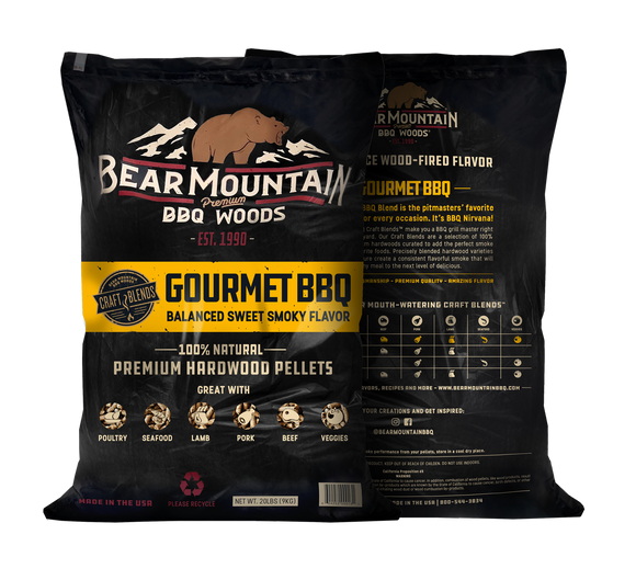 Bear Mountain Premium BBQ Woods Gourmet BBQ Craft Blends™ Wood Pellets 20 Lbs (20 Lb)