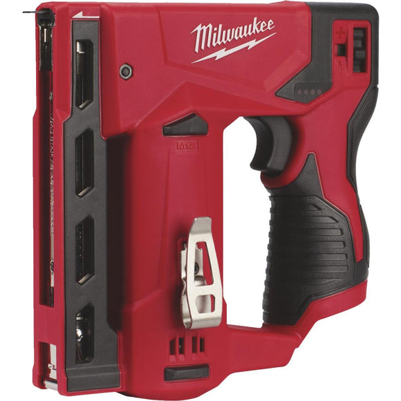 Milwaukee M12 12 Volt Lithium-Ion 3/8 In. Crown Cordless Finish Stapler (Bare Tool)