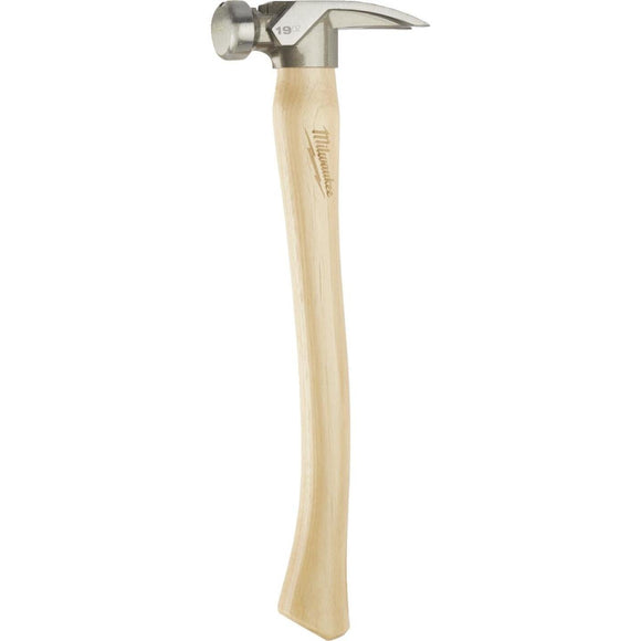 Milwaukee 19 Oz. Smooth-Face Framing Hammer with Hickory Handle
