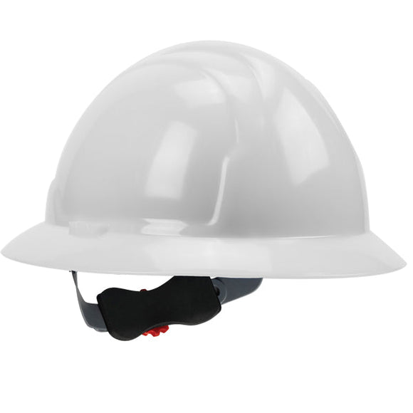 SAFETY WORKS Safety Works Full Brim Style Hard Hat (White)
