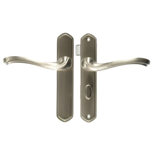 Wright Products Castellan Surface Lever Mount Latch With Deadbolt (Satin Nickel)