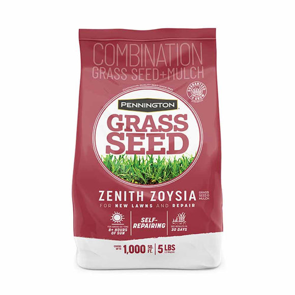 Pennington Zenith Zoysia Grass Seed with Mulch, 5 lbs (5 lbs)
