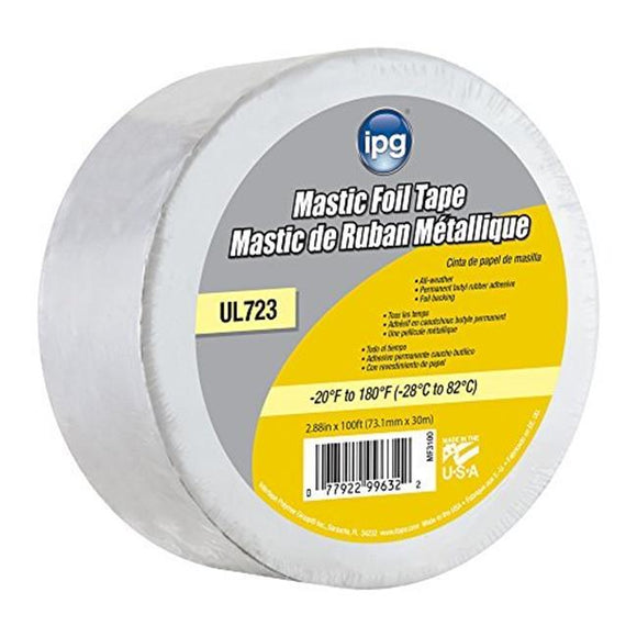 Intertape Polymer MF3100 Butyl Mastic Foil Tape - 1.83 in. x 100 ft. (1.83 in. x 100 ft.)
