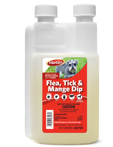 Control Solutions Flea Tick & Mange Dip Long-lasting Insecticide (1 Pint)