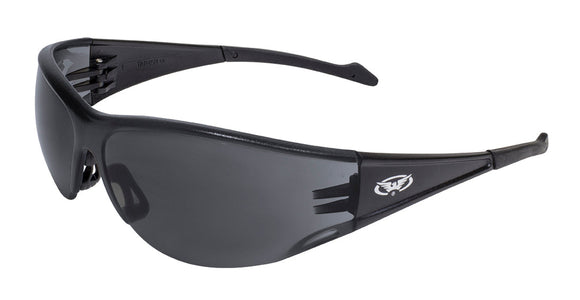 Global Vision Full Throttle Motorcycle Safety Sunglasses Black Frame (Black Frame)