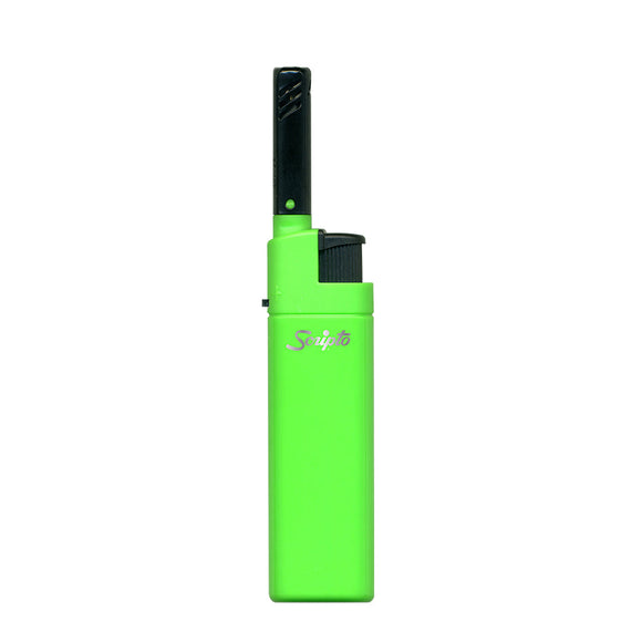 Scripto Hybrid Lighter Green Refillable Adjustable Flame (Green)