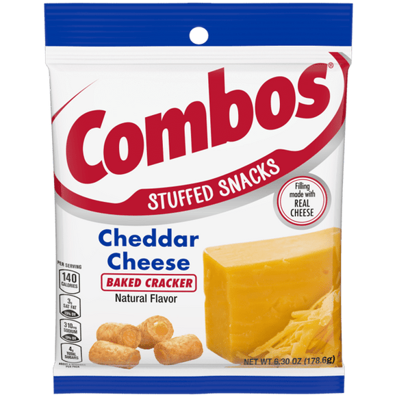 COMBOS® Cheddar Cheese Cracker Baked Snacks (6.3 oz Bag)