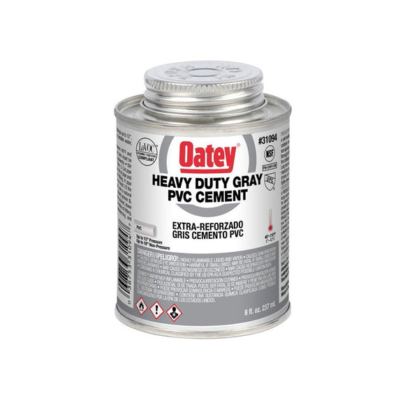 Oatey® 8 oz. PVC Heavy Duty Gray Cement (8 oz.)