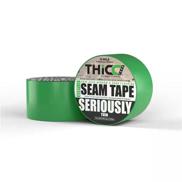THICC 4” Acrylic Roof, Deck, Window and Door Flashing Seam Tape (4″ x 65')