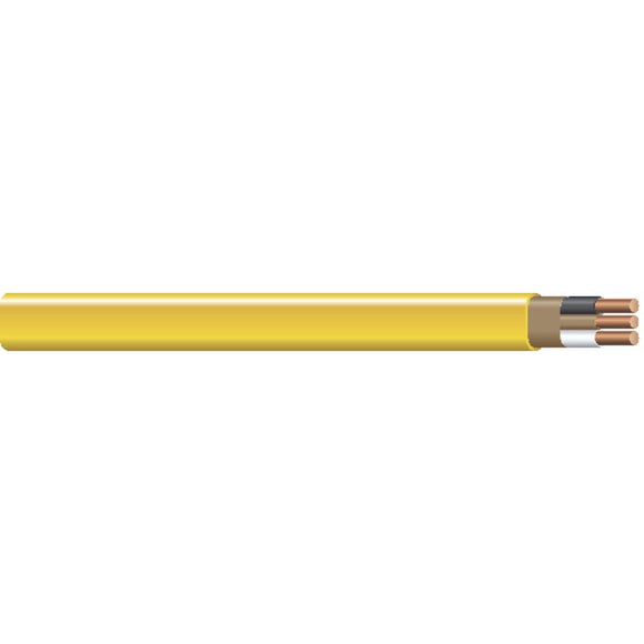 Marmon Home Improvement 1000 ft. 2/2 Non-Metallic Sheathed Cable with Ground Yellow (1000', Yellow)