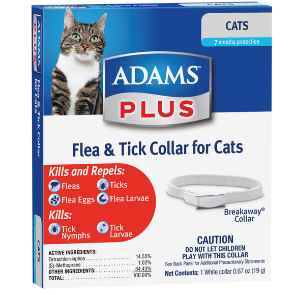 Adams Plus Flea & Tick Collar for Cats (2 pk)