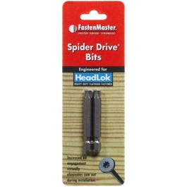 Spider Drive Bit For Headlok Fastener, 2-Pk.