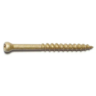 Monster Fastener Tan XL1500 Coated Steel Star Drive Trim Head Saberdrive Deck Screws