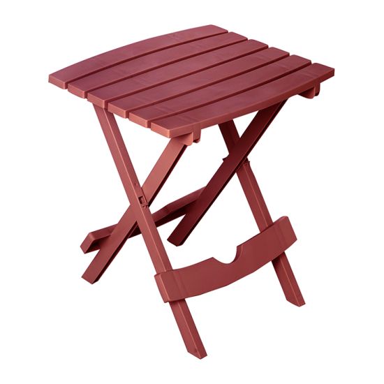 Adams Quik-Fold® Side Table (Improved Design), Merlot (Merlot)