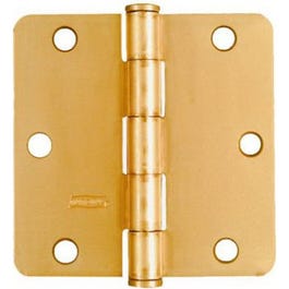 2-Pk., 3.5-In. Dull Brass Residential Door Hinge