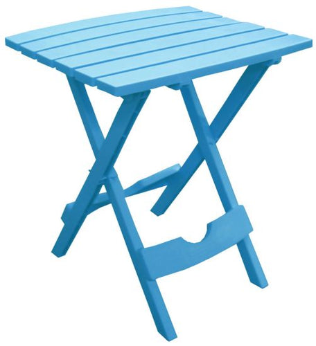 Adams Quik-Fold® Side Table (Improved Design), Pool Blue (Pool Blue)