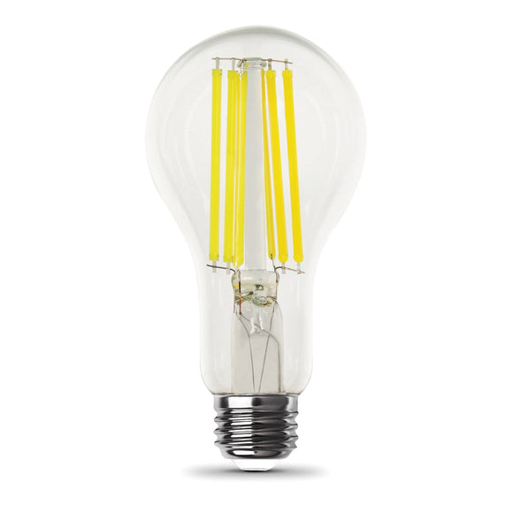Feit Electric 18W (150W Replacement) Bright White (3000K) A21 E26 Base Dimmable Bright Light Output LED Filament Light Bulb (18 Watts)