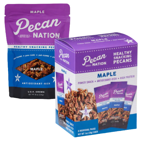 Pecan Nation Maple Crumble Pecans 1Oz Clip Strip