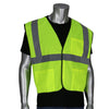 SAFETY WORKS Type R Class 2 Solid Vest - Lime Yellow