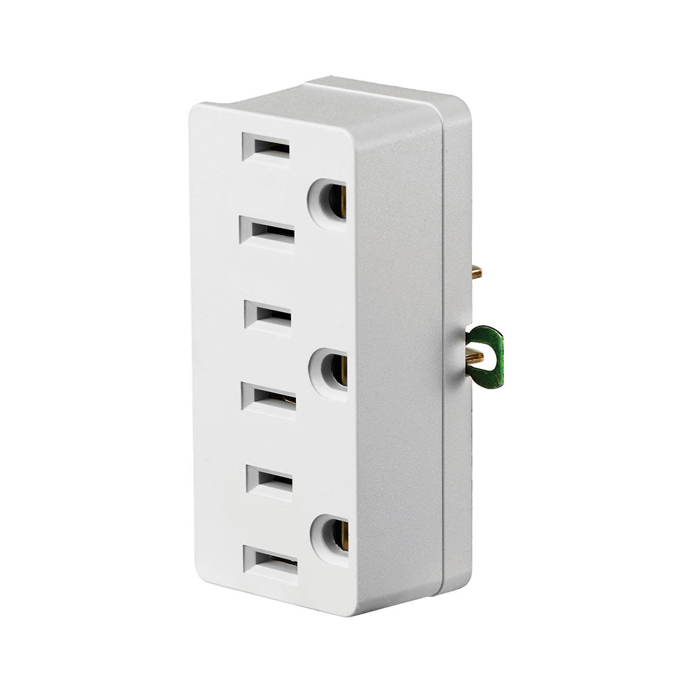 Stout Wire Leviton Indoor 15 Amp, 125 Volt, 2-Pole/2-Wire to 2-Pole/3-Wire ...