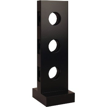 Hardware House 384834 Lock Mount Display, Black ~ 3 Hole