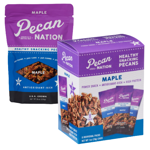Pecan Nation Maple Crumble Pecans 1Oz Clip Strip