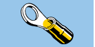 Midwest Fastener Insulated Ring Terminals Yellow