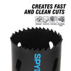 Spyderco 600084CF 2-1/4 Bi-Metal Hole Saw Rapid Core Eject™