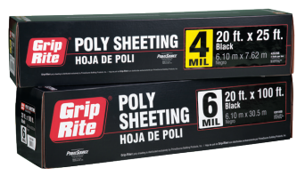 Grip Rite 6 Mil Clear Medium Duty Poly Sheeting