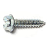 Monster Fastener Zinc Plated Steel Slotted Hex Washer Head Sheet Metal Screws