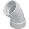 Charlotte Pipe 2 In. 45D Sanitary PVC Elbow